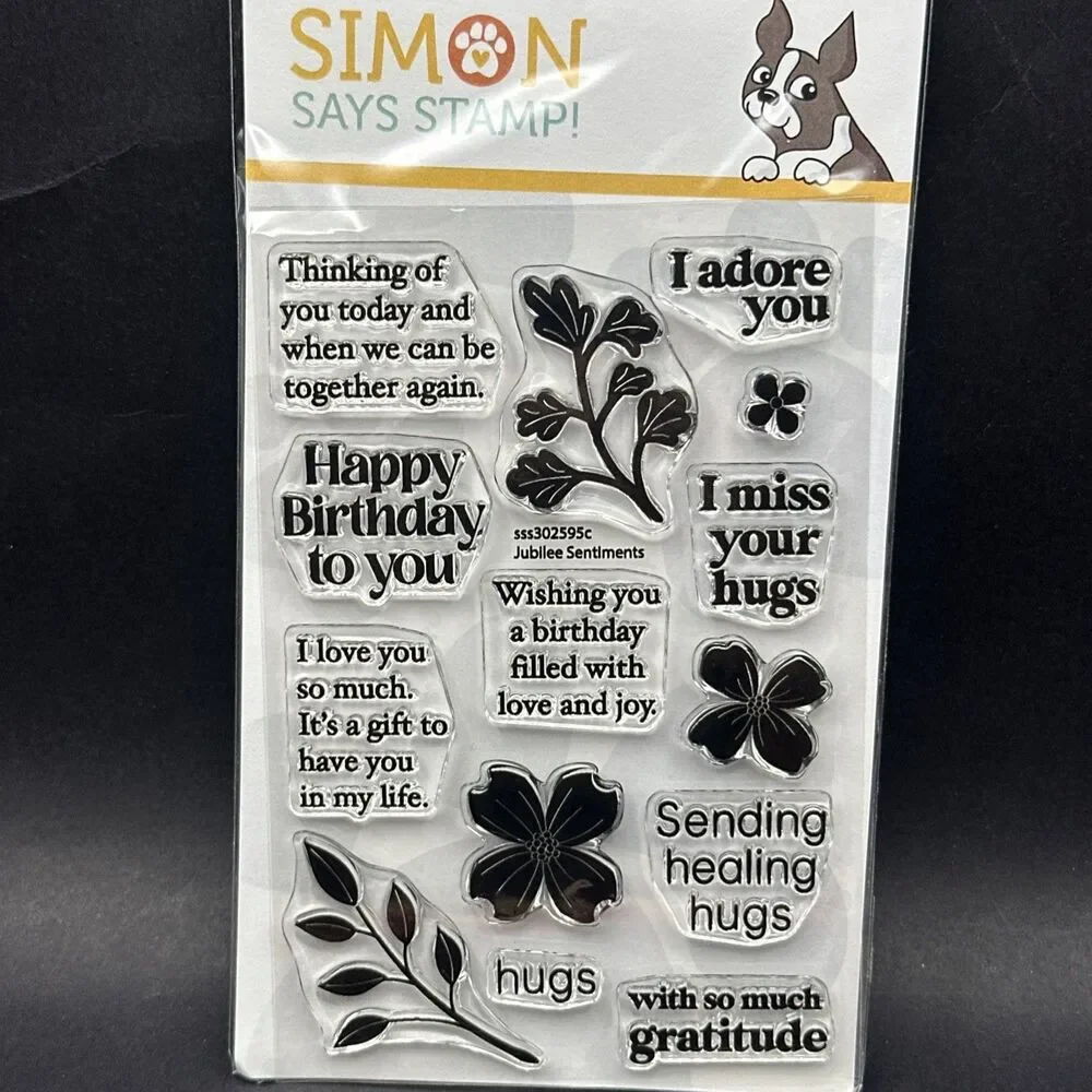 NEW Simon Says Stamp Jubilee Sentiments set SSS302595c Stamptember